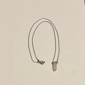 Silver Chain Necklace with Pendant
